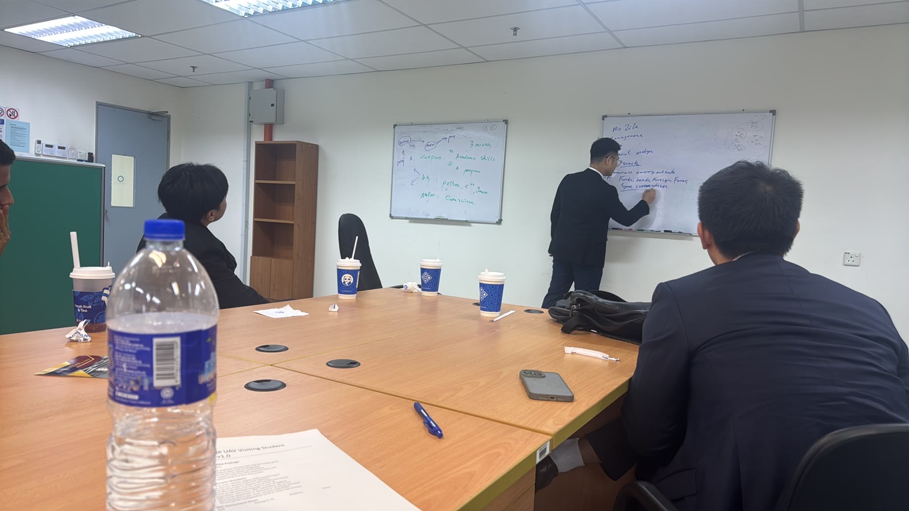 Meeting whiteboard notes